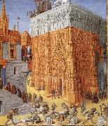 The building of the temple to jerusalem, from Flavius Josephus De antiquity skills and wars of the Jews Jean Fouquet
